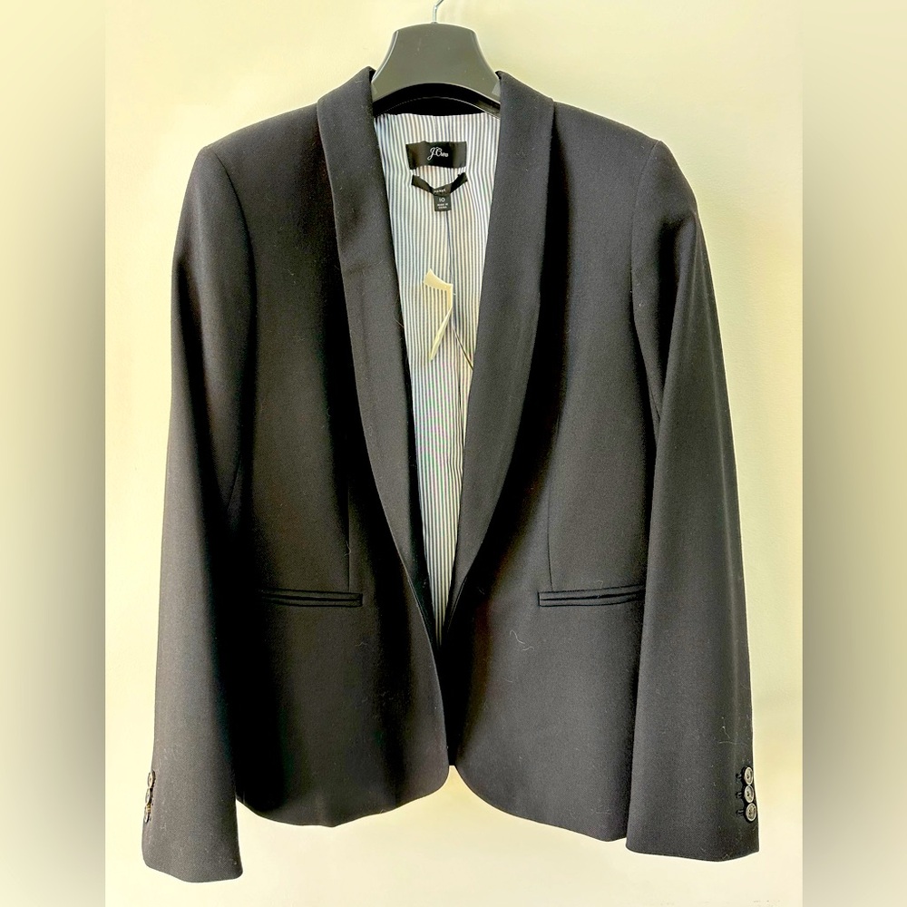 New nwt womens jcrew Parke blazer size 10 black